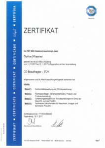 Zertifikat CE-Beauftragter